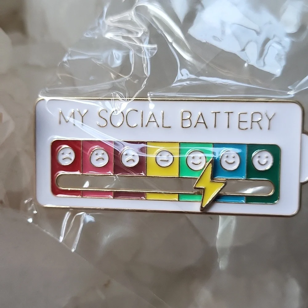 FOR @rlasica90 Bundle For Both Brand New My Social Battery Pin - Picture 2 of 7